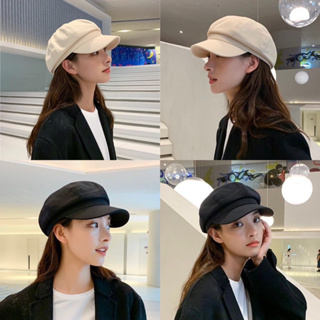 ภาพขนาดย่อของภาพหน้าปกสินค้า(HM) หมวกทรงฟักทอง ผ้าเรียบ หมวกแก๊ป สไตล์เกาหลี Cap จากร้าน r_nice บน Shopee