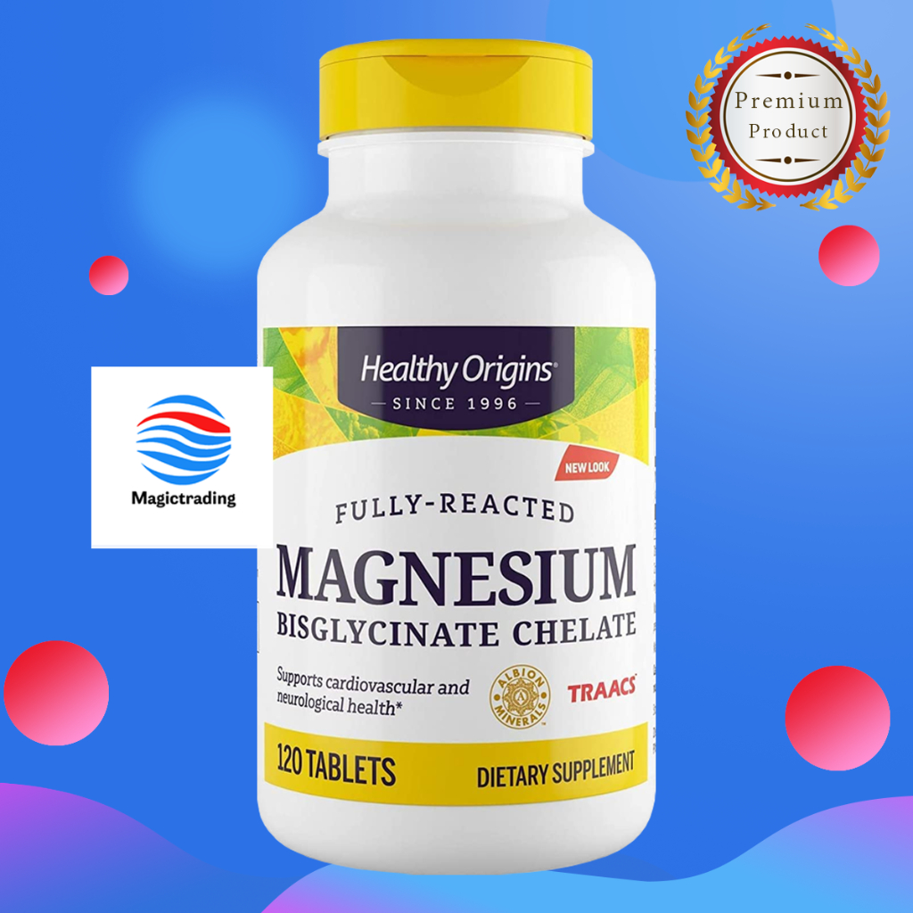 Healthy Origins Magnesium Bisglycinate Chelate (TRAACS®) 200 mg. / 120