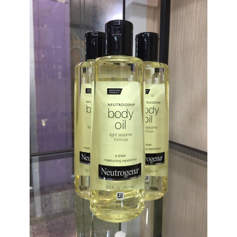 neutrogena-body-oil-นูโทรจีน่า-บอดี้-ออยล์-ไลท์-เซซามี่-250-มล