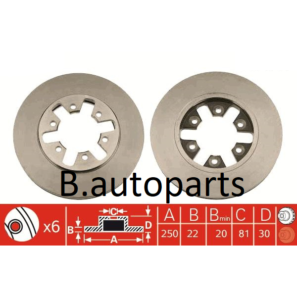 จานเบรคหน้า-datsun-720-ดัสสัน-720-1983-1986-runstop-คู่