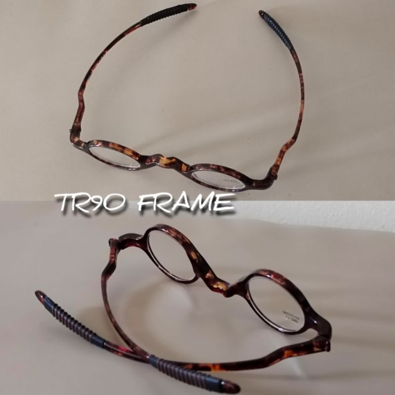 ภาพหน้าปกสินค้าแว่นสายตายาว สำหรับอ่านหนังสือ ค่ากำลังสายตา+ TR90 รุ่น TR702แบบกลมเล็ก vintage TRกลม สายตายาว