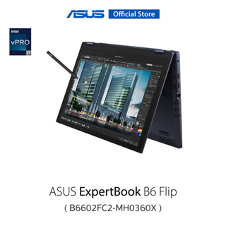 ASUS ExpertBook B6 Flip (B6602FC2-MH0360X), 16" WQUXGA, Touch screen, Intel Core i7-12850HX vPro, NVIDIA Quadro RTX A2000 8GB, 64GB (32GB+32GB) DDR5 SO-DIMM, 1TB PCIe 4.0 Performance SSD, Windows11 Pro