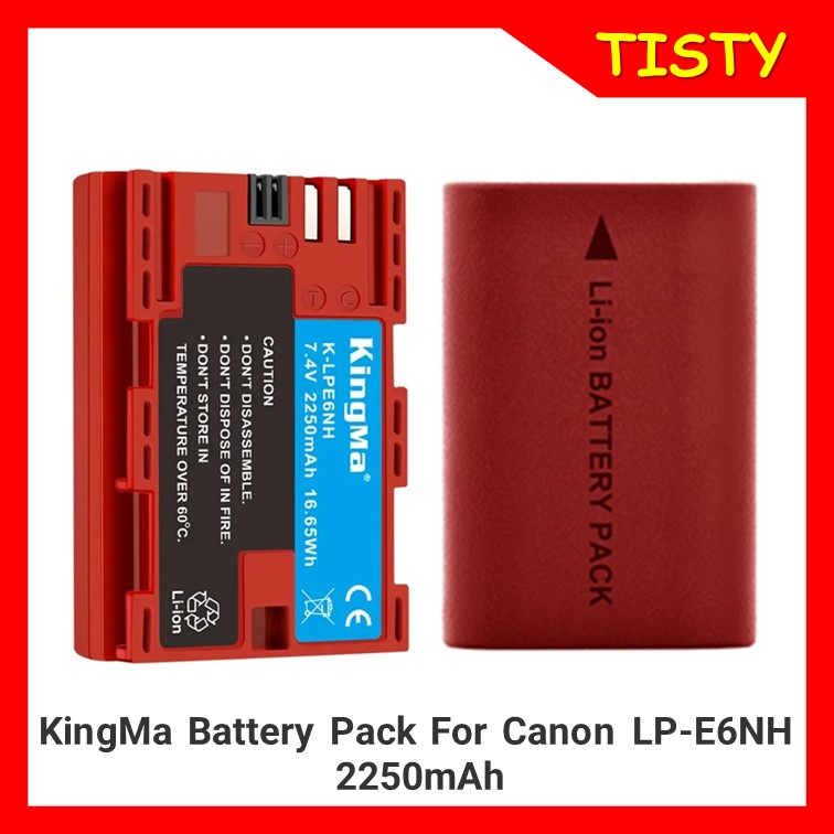 2 X Lp-E6 Premium Grande Capacité 7.4V - 2200Mah Batterie