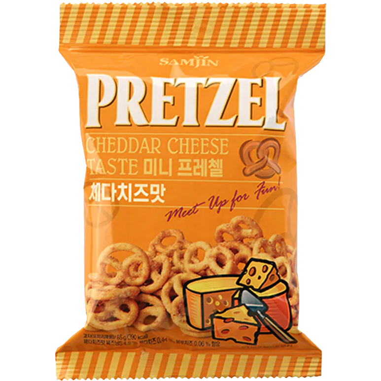 Samjin Pretze Cheddar Cheese Stir-Fried SeaFood Wasabi Mini Mix ซัมจิน ...