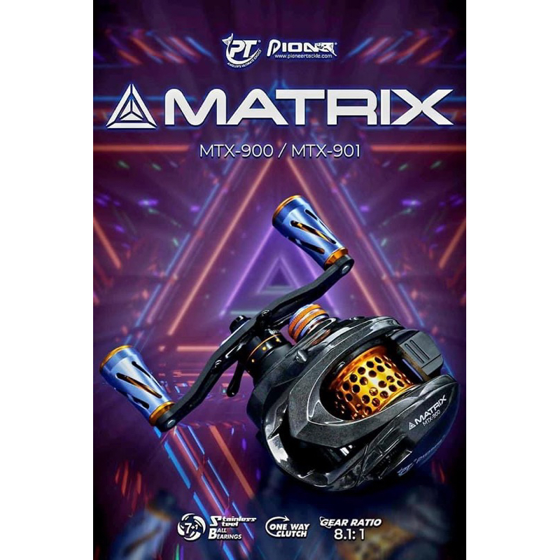 pioneer-รุ่น-matrix-รอกเบทหยดน้ำ-2-สปูล-รอบ-8-สินค้าขายดี