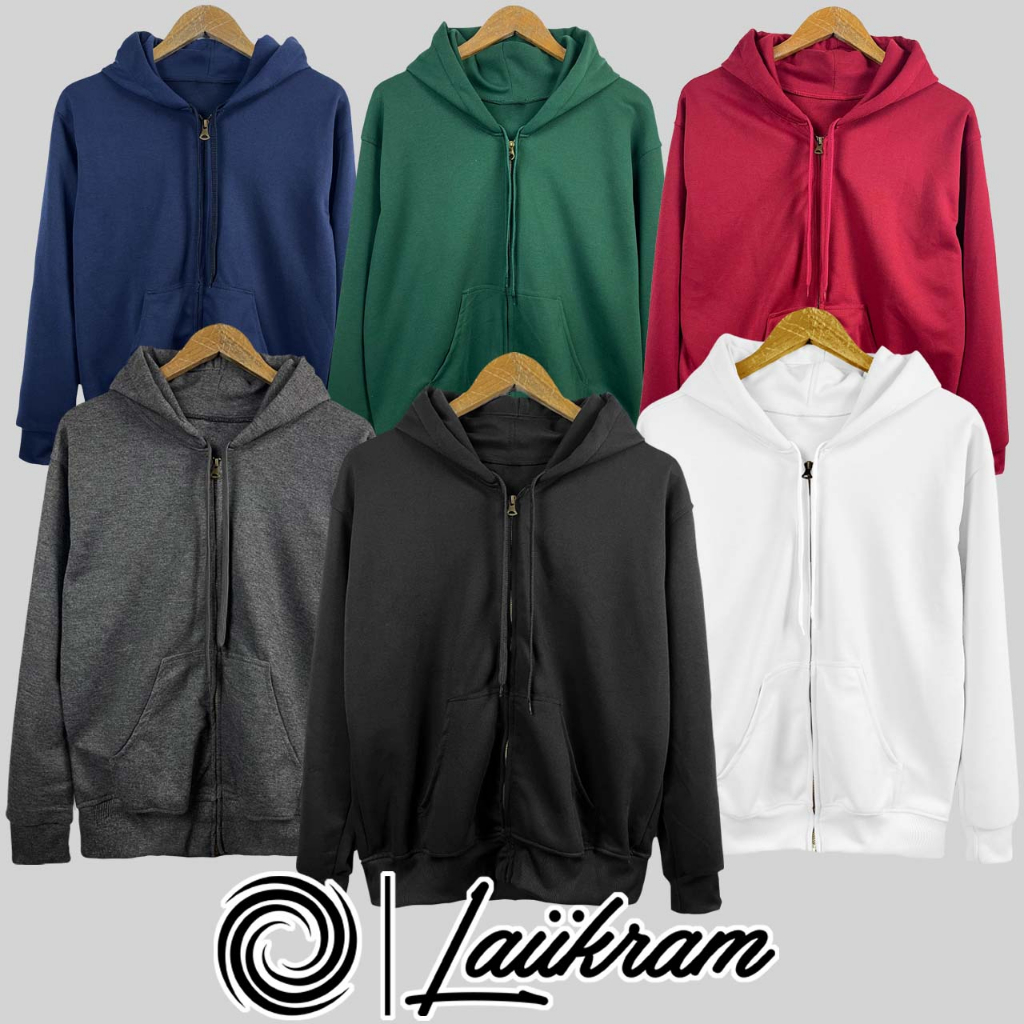 ภาพหน้าปกสินค้าHoodie Zipper เสื้อกันหนาวสีพื้น เสื้อคลุมแขนยาว เสื้อฮู้ด ราคาถูก