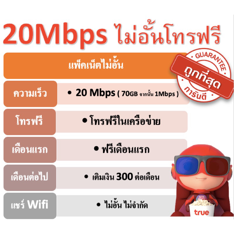 ซิมเน็ต-20mbps-ไม่อั้น-โทรฟรี-ฟรีเดือนแรก