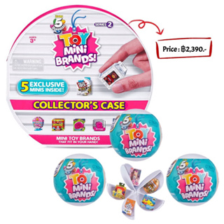 5 Toy Mini Brands Series 1 pack 3 balls with toy mini brands collector’s case series 2