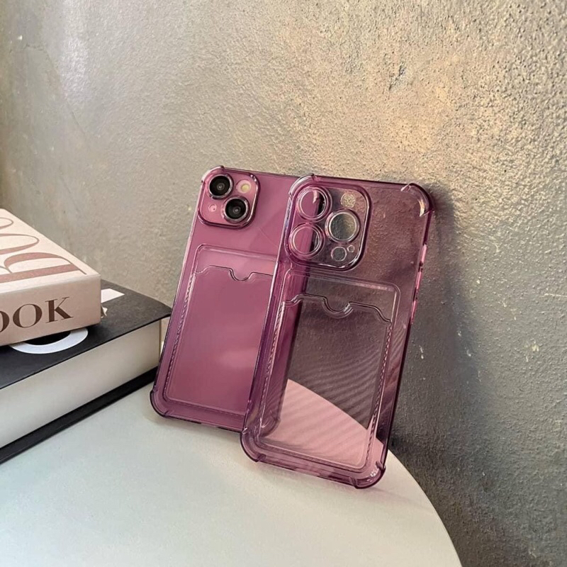 เคสใสใส่บัตร-เคสใสกันกระแทก-เคสใส่รูปโพลาลอย-เคสสำหรับรุ่น-7-8-se20-14-14plus-14pro-14promax