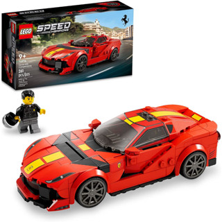 LEGO Speed Champions Ferrari 812 Competizione 76914, Sports Car Toy Model Building Kit, 2023 Series, Collectible Race Vehicle Set