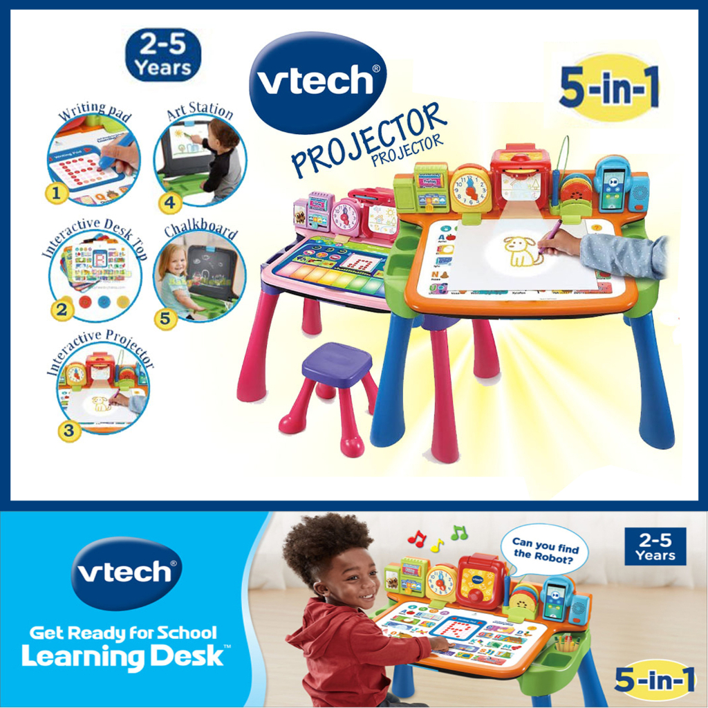 นำเข้า🇺🇸รุ่นใหม่2023 5 in 1 โต๊ะกิจกรรม VTech Explore & Write Activity Desk Transforms into
