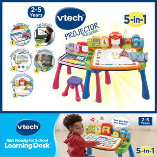 นำเข้า🇺🇸รุ่นใหม่2023 5 in 1 โต๊ะกิจกรรม VTech Explore &amp; Write Activity Desk Transforms into Easel &amp; Chalkboard