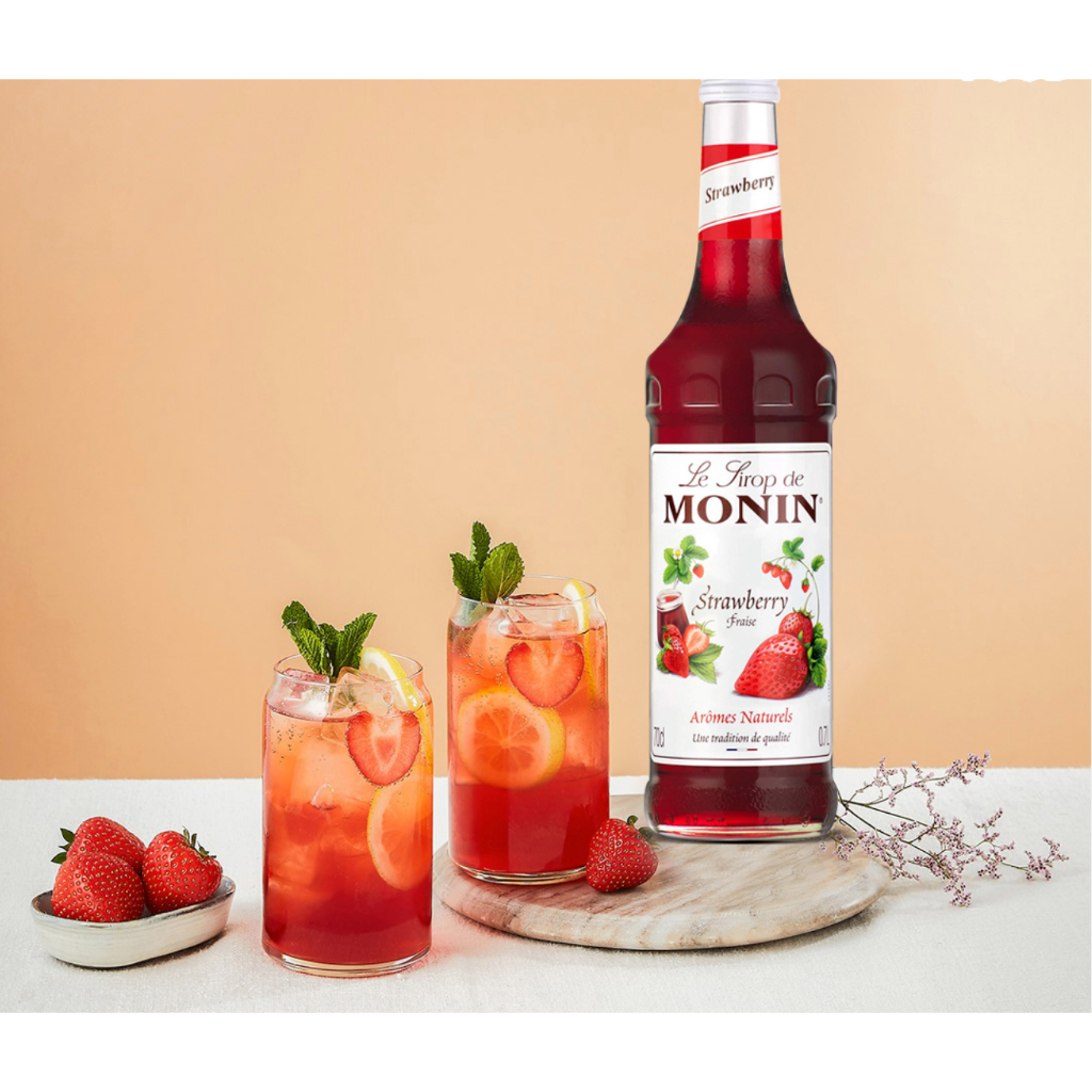 koffeehouse-น้ำเชื่อม-monin-กลิ่น-strawberry-ไซรัปโมนิน-ไซรัปสตรอว์เบอร์รี-monin-strawberry-syrup-บรรจุขวด-700-ml