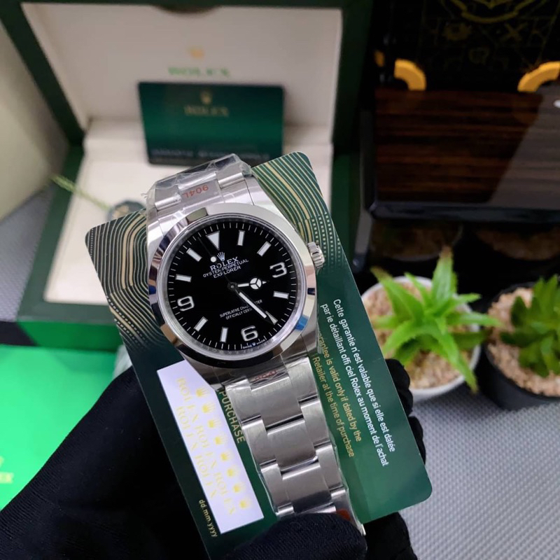 นาฬิกา-rolex-explorer-swiss-โรงงาน-ew-ใส่สลับแท้