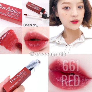 Beauty-Siam แท้ทั้งร้าน !! ลิปขนาดปกติ DIOR ADDICT LIP TATTOO สี 661 NO BOX