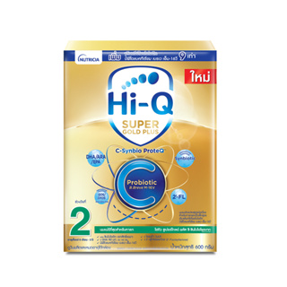 ภาพขนาดย่อของภาพหน้าปกสินค้านมผง ไฮคิวสูตร2 ซูเปอร์โกลด์ พลัส ซี-ซินไบโอโพรเทก 600 กรัม นมผงเด็ก 6เดือน-3ปี นมผง HiQ Super Gold Plus C นมไฮคิวสูตร2 จากร้าน hiq_officialshop บน Shopee