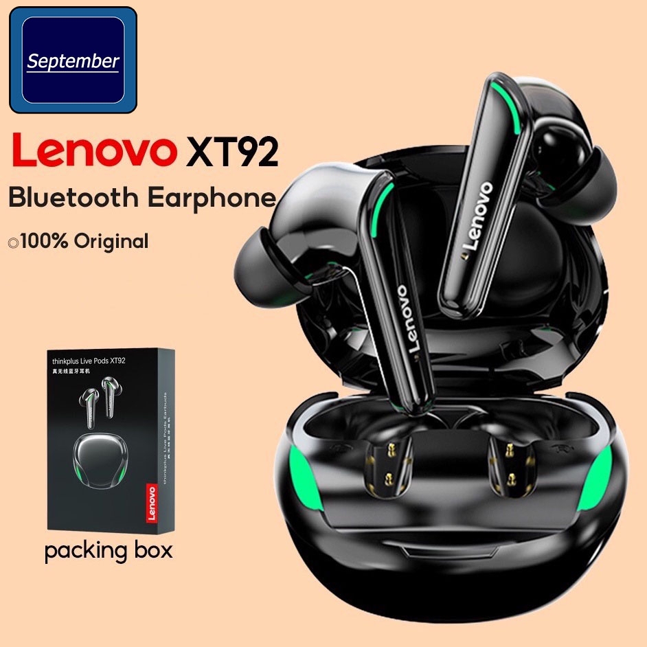 september-หูฟังบลูทูธ-lenovo-xt92-tws-หูฟัง-bluetooth-5-1-หูฟังไร้สาย-ไฟ-led