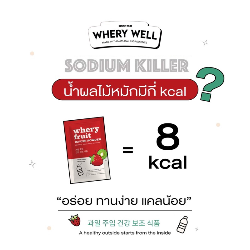 ภาพสินค้าโปร 1 แถม 1 พร้อมส่ง    น้ำผลไม้หมักขับโซเดียม Whery Fruit Infuseโซเดี่ยม ขับโซเดี่ยม ลดบวม ลดไขมันต้นขา จากร้าน koro_numberone บน Shopee ภาพที่ 2