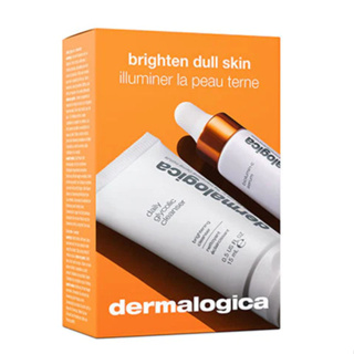 Dermalogica brighten dull skin Kit เซ็ตผลิตภัณฑ์ขนาดพกพา 2 ชิ้น สำหรับผู้ที่มีความกังวลเรื่องผิวหมองคล้ำ ไม่กระจ่างใส แล