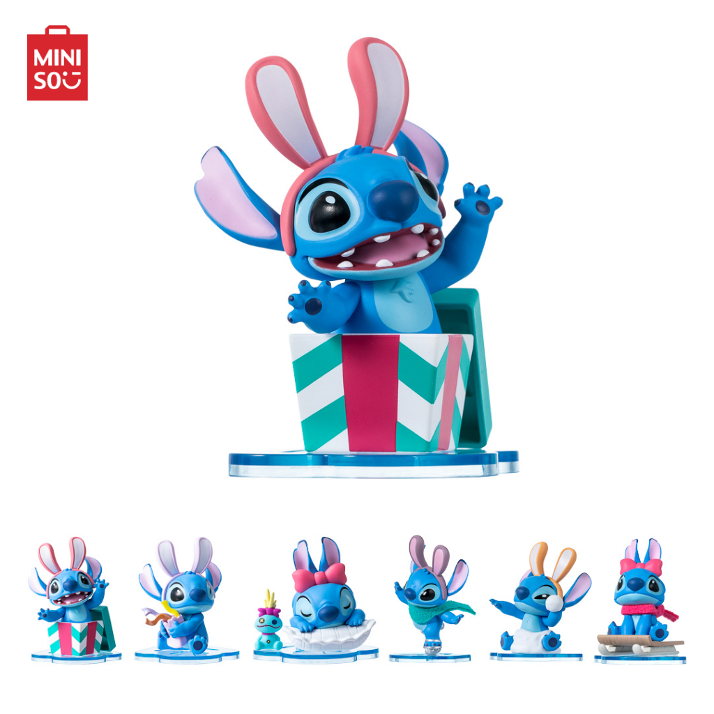 MINISO กล่องมหัศจรรย์ Lilo & Stitch Collection Bunny Winter Story
