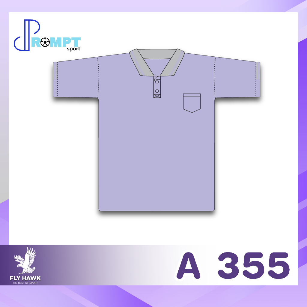 เสื้อโปโลชาย-เสื้อคอปกแขนสั้น-เสื้อโปโลสีพื้น-fly-hawk-flyhawk-รุ่น-a355-ชุด-1-ของแท้-100