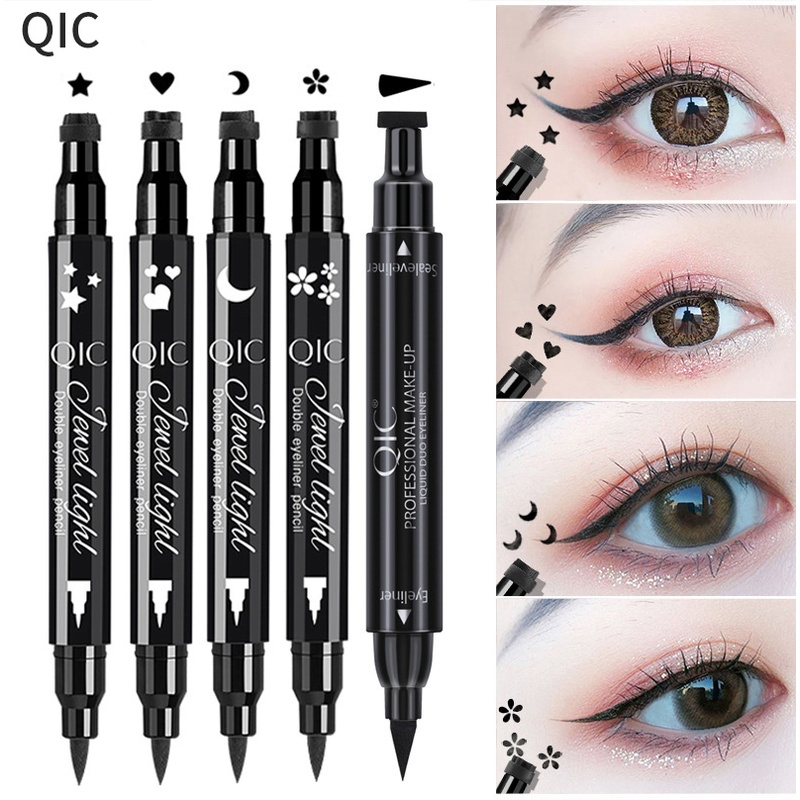 q623-qic-2in1-double-eyeliner-pencil-อายไลเนอร์แบบสองหัว-กันน้ําติดทนนาน-มีให้เลือก-4-แบบ