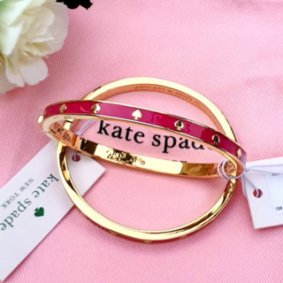 🎀 กำไล Kate Spade สีชมพู ดำ มีถุงผ้า O0RU2565 Kate Spade SPOT THE SPADE