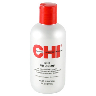 CHI Silk infusion - silk reconstructing complex oil 177ml น้ำมันบำรุงเส้นผมสูตรใยใหม ช่วยทำให้ผมเรียบลื่น นุ่มน่าสัมผัส