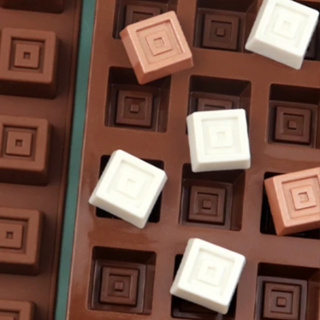 พิมพ์ซิลิโคน Chocolate Bar Mold พิมพ์ฟองดอง พิมพ์วุ้น พิมพ์ช็อคโกแลต พิมพ์ตกแต่งเค้ก พิมพ์สบู่ เจลลี่ บราวนี่ เค้ก