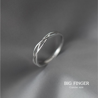 s925 Big finger ring3 แหวนเงินแท้ Modern Stylishสำหรับสาว ๆ นิ้วอวบใหญ่ แนะนำรุ่นนี้ ใส่สบาย เป็นมิตรกับผิว สามารถปรับขน
