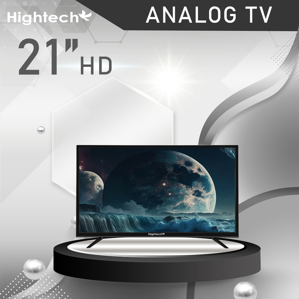 ภาพหน้าปกสินค้าทีวีจอแบน Hightech ขนาด21นิ้ว LED Analog TV ทีวี 21 นิ้ว