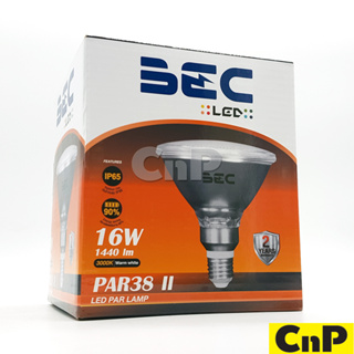 BEC หลอดไฟ LED PAR38 II 16W บีอีซี แสงเหลือง Warm White