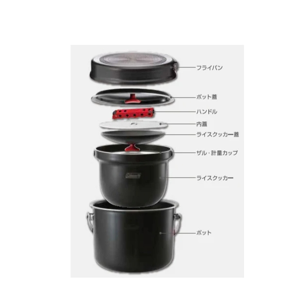 coleman-jp-aluminum-cooker-combo-26764-ชุดหม้อเคลือบ