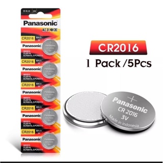 ⚫ส่งฟรี เก็บเงินปลายทาง ⚫ถ่านกระดุม Panasonic ⚫รุ่น CR2032 / CR2025 /CR2016 ⚫3V Lithium Battery  (1 Pack มี 5 pcs)