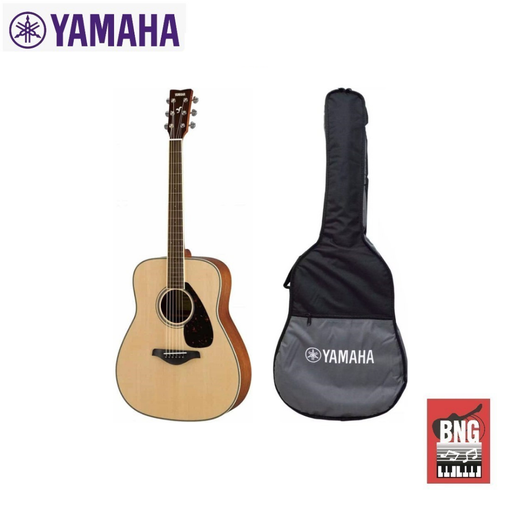 yamaha-fg820-กีต้าร์โปร่ง-acoustic-guita-แถมกระเป๋า-yamaha