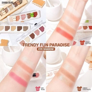 #อายแชโดว์น้องหมี NEW ITEM อายแชโดว์ตลับคิ้วมีน้องหมีอยู่หน้าตลับ แบบสับสับ 
.
 SIVANNA COLORS 
TRENDY FUN PAR