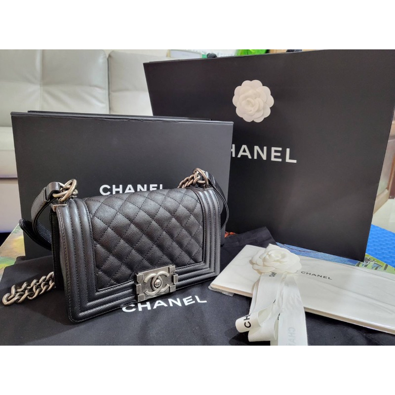 chanel-boy-8-ของแท้100-used-like-very-new