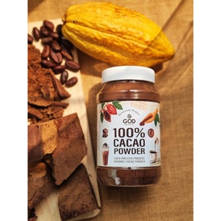 ผงคาเคาออร์แกนิคสกัดเย็น Superfood ชงน้ำเย็นหรือน้ำร้อนได้ อิ่มอยู่ท้อง ผิวผมสวย อารมณ์ดี Cacao Powder Cold-Pressed
