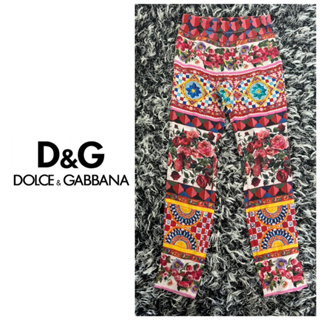 แท้ 💯% Used Dolce and Gabbana (D&G) pants size 11/12 เหมาะกับสาว size XS-S กางเกงแบรนด์เนม Hi-end แบบสวย รุ่นแพง สภาพดี