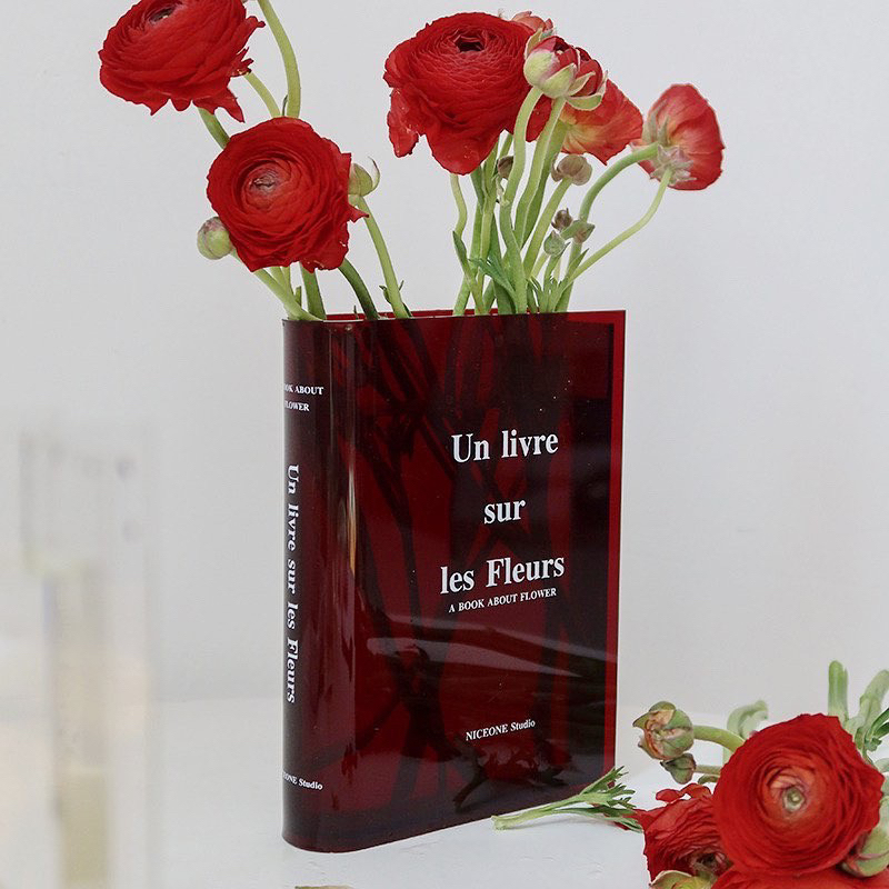แจกันหนังสือ-แจกันแต่งบ้าน-แจกันดอกไม้-สวยมาก-มี-3-สี