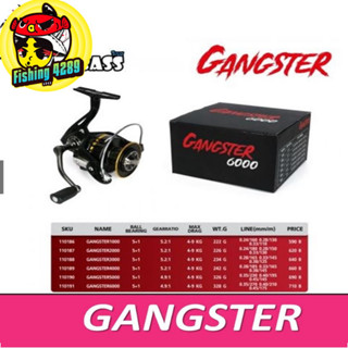 รอกตกปลา รอกสปิน WEEBASS  - รุ่น GANGSTER ลูกปืน 5+1 โคตรลื่น ออกแบบเสียงเป็นระบบโช๊คไม่หักง่าย💥