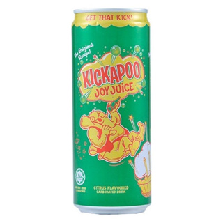 KICKAPOO JOY JUICE คิกคาปู้ เครื่องดื่มนำเข้าจากมาเลเซีย..กระป๋องสีเขียว 1 กระป๋อง/ปริมาณ 320ml ราคาพิเศษ สินค้าพร้อมส่ง