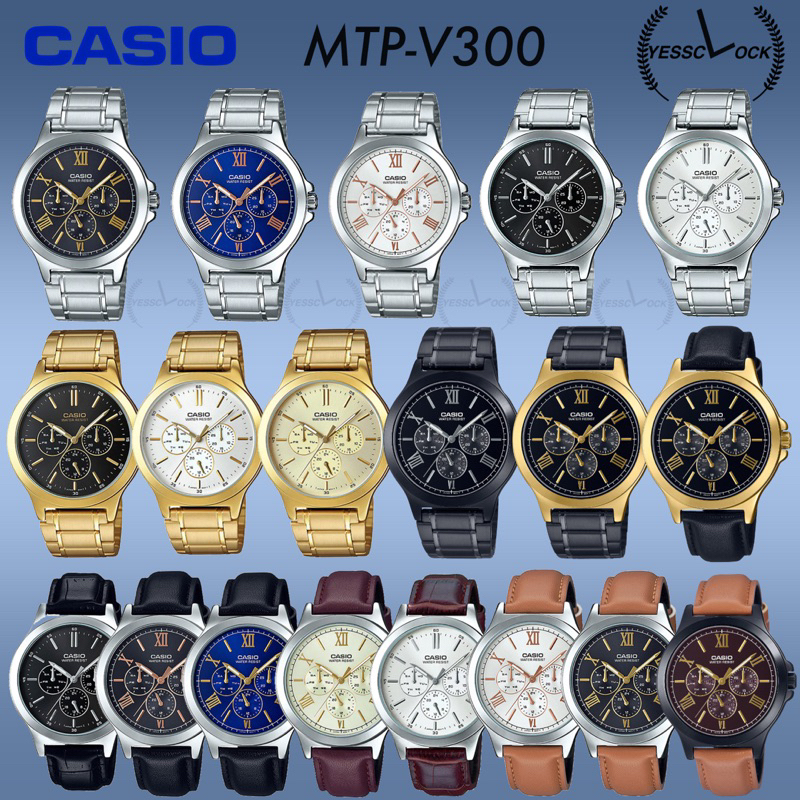 CASIO ผู้ชาย MTP-V300 Series l MTP-V300D-1A,MTP-V300D-2A,MTP-V300D-7 ...