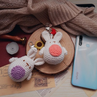 🐰Rabbit keychain crochet🐰 พวงกุญแจคุณกระต่าย