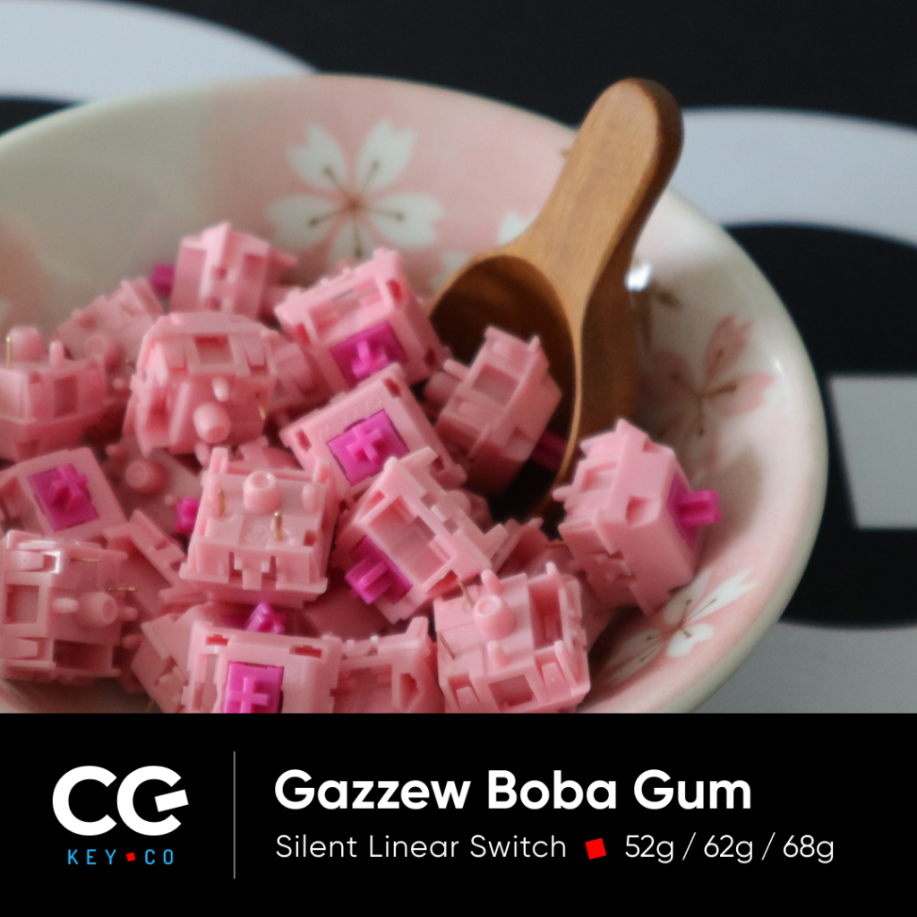 gazzew-boba-gum-slient-linear-switch-rgb-bobagum-สวิตช์-แสงลอด-จังหวะเดียว-หนึ่งจังหวะ-เงียบ-เงียบที่สุด-คีย์บอร์ด