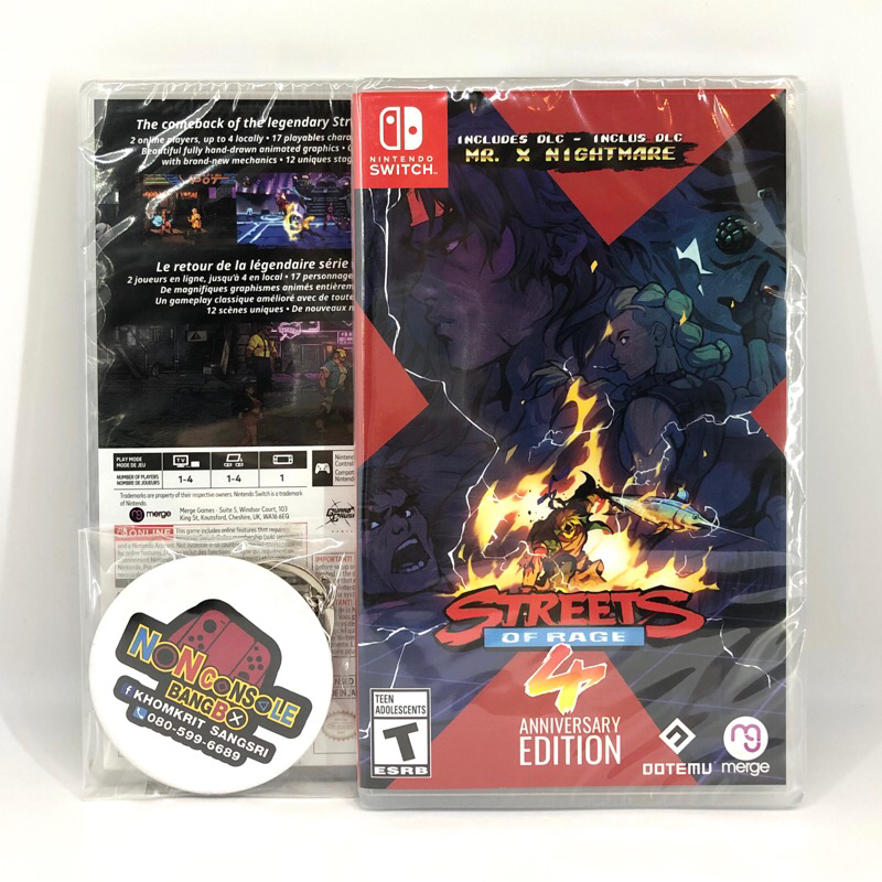 [มือ1] STREETS OF RAGE 4 ANNIVERSARY EDITION (SWITCH) US-NA,ENG ...