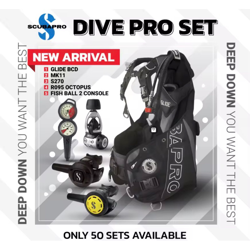 Scubapro Dive Pro set BCD and Regulator Shopee Thailand