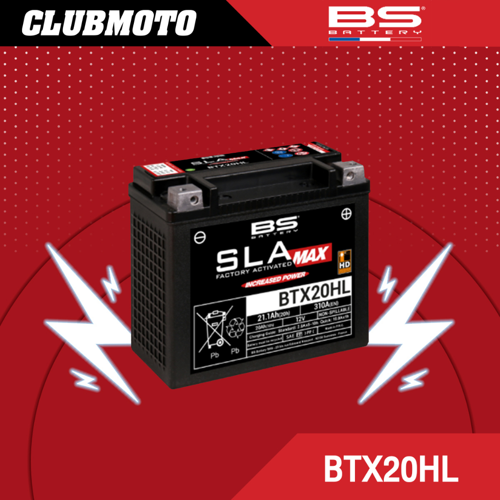 แบตเตอรี่มอไซค์-bs-battery-sla-max-btx20hl-fa