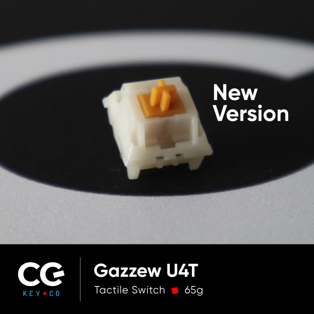 ภาพหน้าปกสินค้าGazzew boba U4T Tactile Switch (New 2022 Version) สวิตช์ สองจังหวะ คีย์บอร์ด จากร้าน cgkey.co บน Shopee