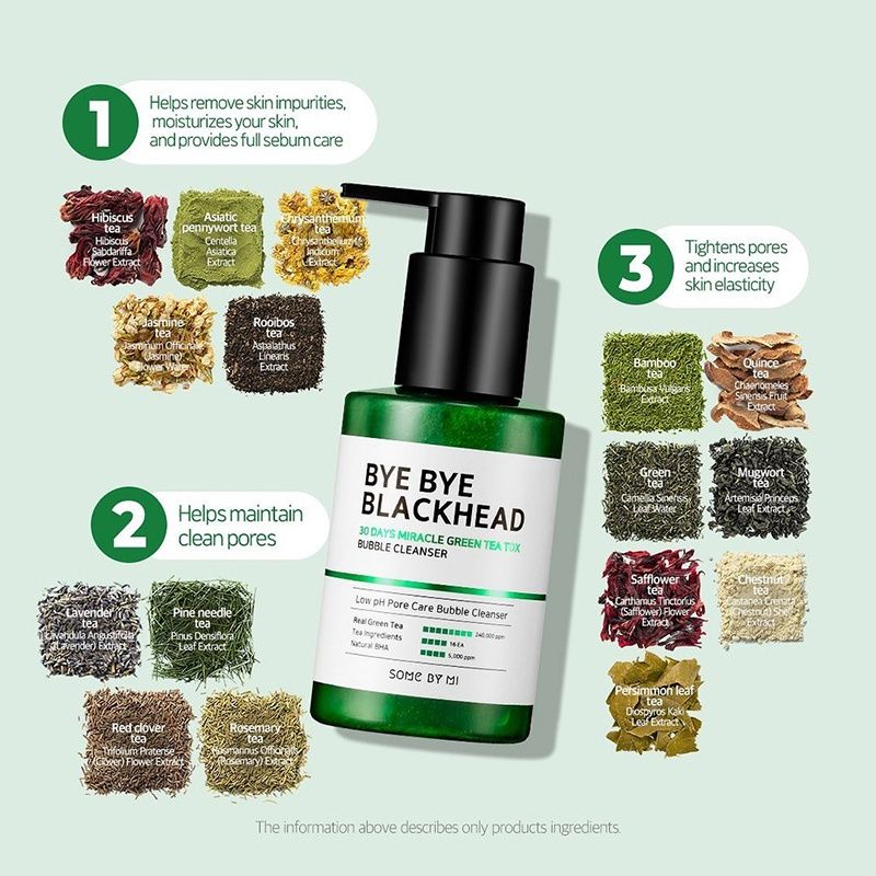 some-by-mi-bye-bye-blackhead-30-days-miracle-green-tea-tox-bubble-cleanser-120g-ขนหมดจดพร้อมเคลียร์สิวหัวดำอย่างรวดเร็ว